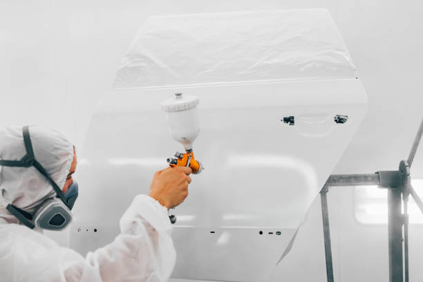 Car paint transformation in progress